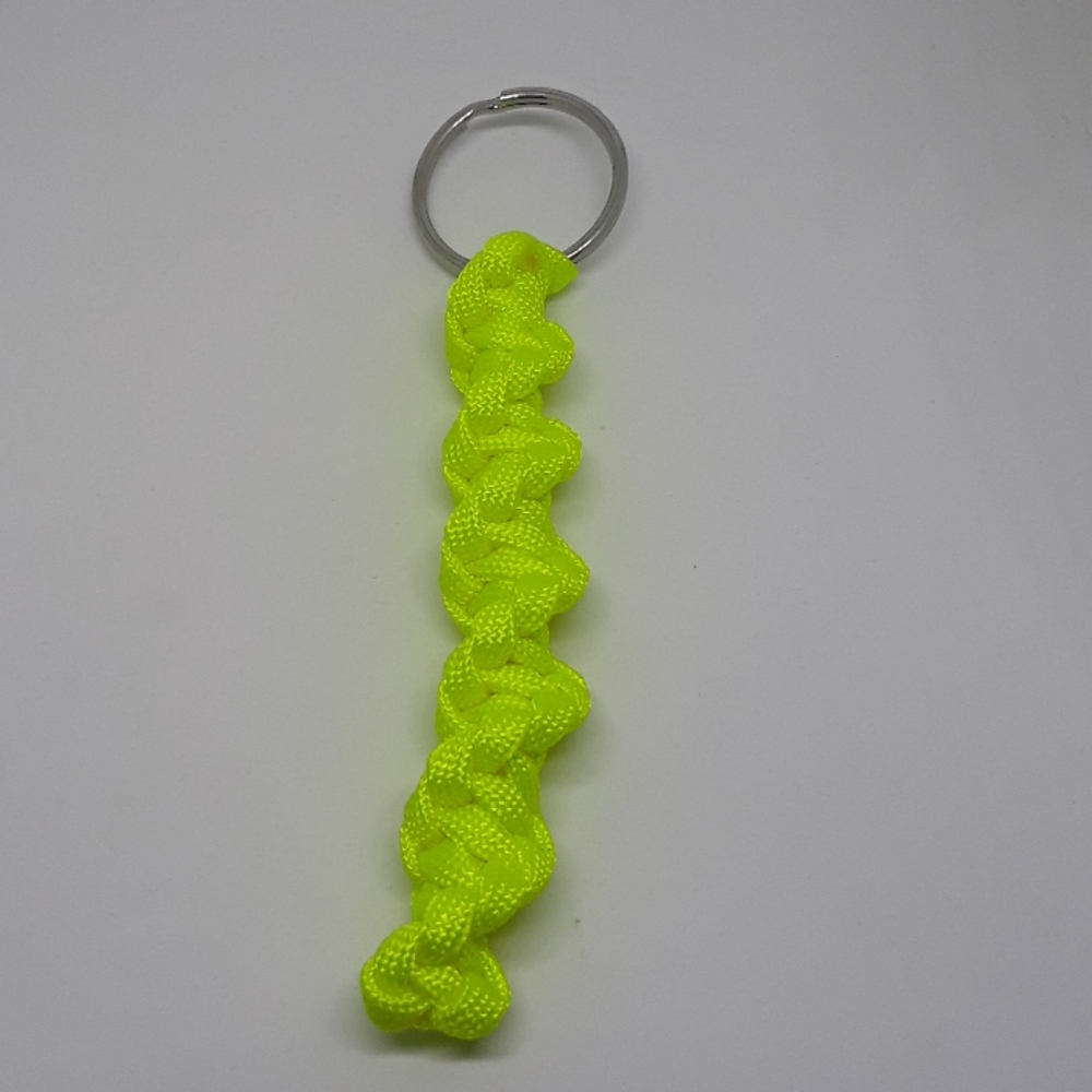 Handmade 550 paracord keychian(neon yellow)